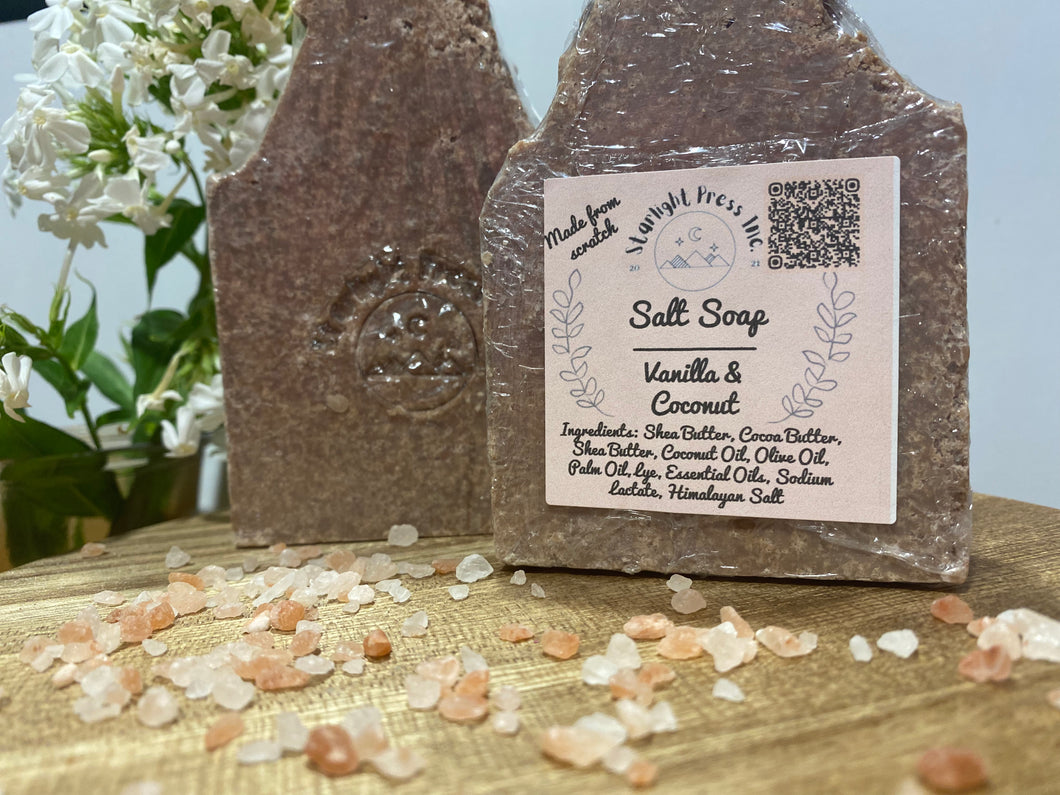 Vanilla & Coconut Triple Butter Salt Soap