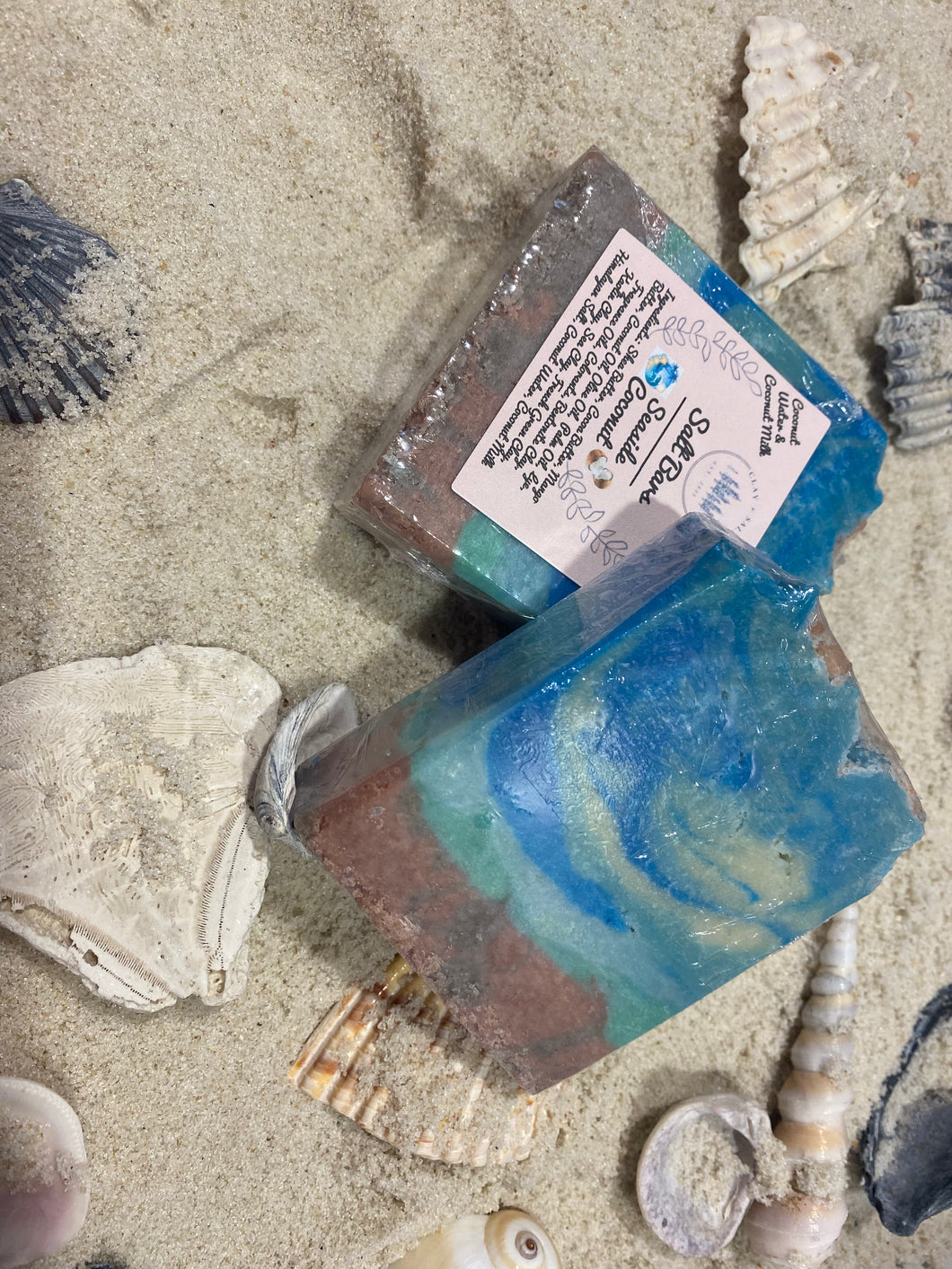 Seaside Coconut Triple Butter Salt Soap