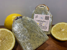 Load image into Gallery viewer, Lemon Poppy Triple Butter Exfoliating Bar
