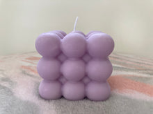 Load image into Gallery viewer, (Purple) Lavender Bubble Candle
