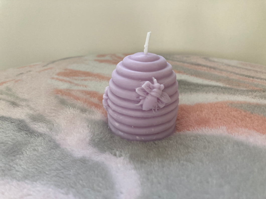 (Purple) Lavender Bee Candle